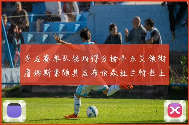 季后赛单队场均得分榜乔东艾领衔詹姆斯紧随其后布伦森杜兰特也上榜